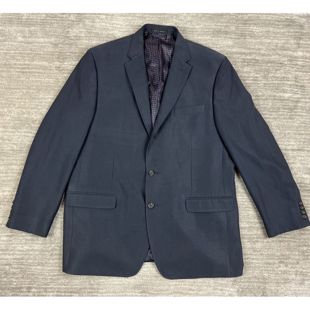 Chaps Blazer Mens 46L Gray Sport‎ Coat Jacket Longsleeve CA01129